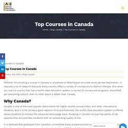 Top Courses in Canada to Choose - AEC Study Abroad