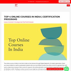Top 4 Online Courses In India