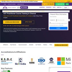 GST Course in Chennai