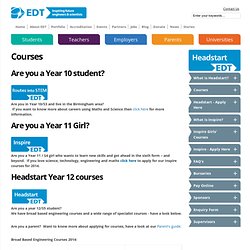 Headstart Courses 2012