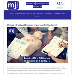 Why Are First Aid Courses Important for Students?