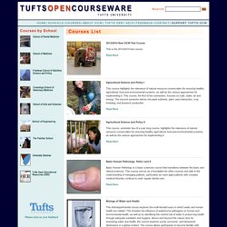 Tufts OpenCourseWare