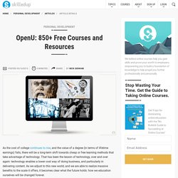 OpenU: 850+ Free Courses and Resources