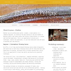 Courses — The Leach Pottery