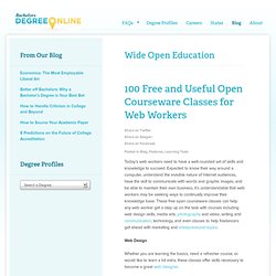100 Free and Useful Open Courseware Classes for Web Workers - Learn-gasm