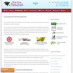 Best Coursework Writing Service