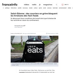 Saint-Etienne : des coursiers en grève bloquent les livraisons des fast-foods