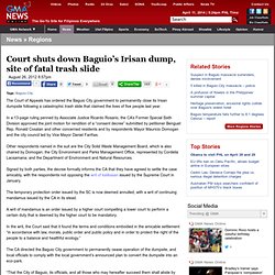 Court shuts down Baguio’s Irisan dump, site of fatal trash slide