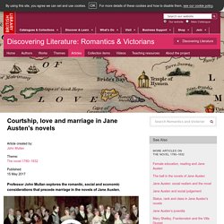 Courtship, love and marriage in Jane Austen's novels