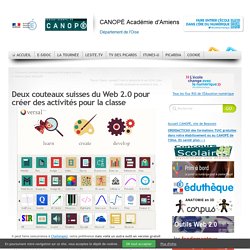 +35 outils Web 2.0 sur 1 même interface (QCM, Vidéos, Sons, Diapos, Prezi, Flashcards, Quizlet, 3D…)