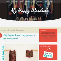 diy couture Archives - My Happy Wardrobe