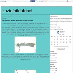 Tuto en images : Poches zéro couture en tricot top-down - zaziefaitdutricot