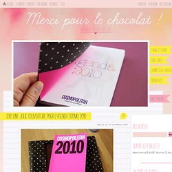 [DIY] Tuto couverture agenda cosmo 2010 - facile et rapide