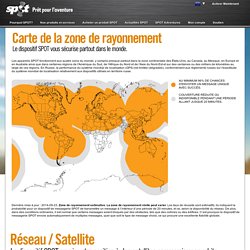 Couverture satellitaire s appliquant l appareil SPOT Global Phone