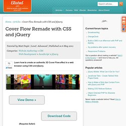 Cover Flow CSS & jQuery