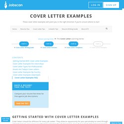 Cover Letter Examples - Jobscan
