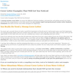 Cover Letter Examples That Will Get You Noticed
