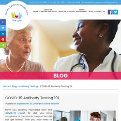 COVID-19 Antibody Testing 101