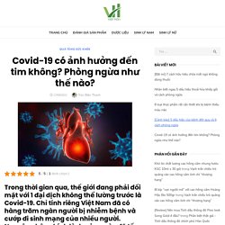 Covid-19 có ảnh hưởng đến tim không? Phòng ngừa như thế nào?