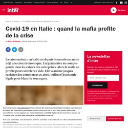 Covid-19 en Italie : quand la mafia profite de la crise
