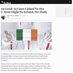 59 Covid-19 Cases Linked To One 7-Hour Flight To Ireland, Per Study