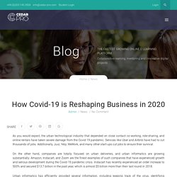 Covid-19 Reshaping Businesses in 2020