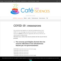 COVID-19 : ressources