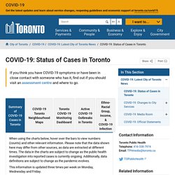 COVID-19: Status of Cases in Toronto – City of Toronto