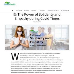 Covid Times Story - The power of solidarity and empathy!