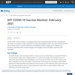 KFF COVID-19 Vaccine Monitor: February 2021