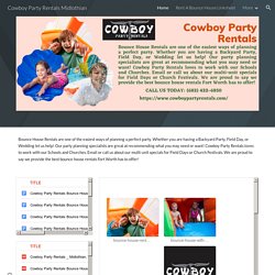 Cowboy Party Rentals Midlothian