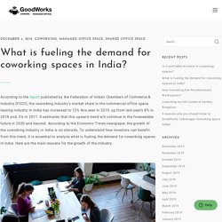 What is fueling the demand for coworking spaces in India? - Goodworkscowork