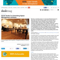 Quick Guide To Coworking Space Management Software