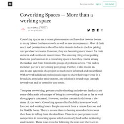 Coworking Spaces — More than a working space - Skootr Offices - Medium
