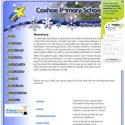 Coxhoe Primary School - Numeracy