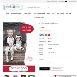 Cozy Kid Coveralls - Peek-a-Boo Pattern Shop