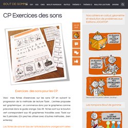 CP Exercices des sons