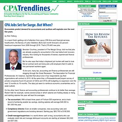 CPA Jobs Set for Surge. But When? : CPA Trendlines