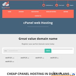 cPanel Web Hosting in UAE