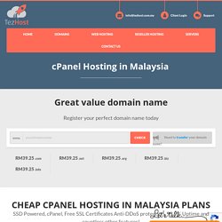 cPanel Hosting in Malaysia -