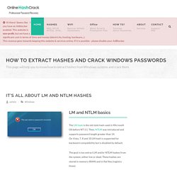 How to crack Windows Passwords