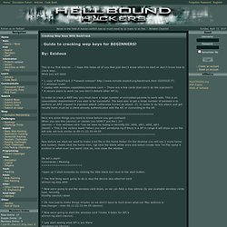 Cracking Wep Keys With BackTrack Article at HellBound Hackers