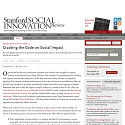 Cracking the Code on Social Impact