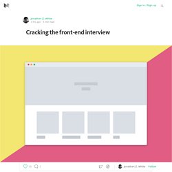 Cracking the front-end interview