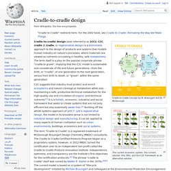 Cradle-to-cradle design