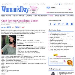 Craft Ideas - Learn How to Knit with Lace at WomansDay