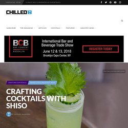 Crafting Cocktails with Shiso - Chilled Magazine