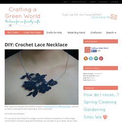 DIY: Crochet Lace Necklace