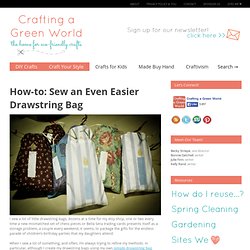 Sew an Even Easier Drawstring Bag