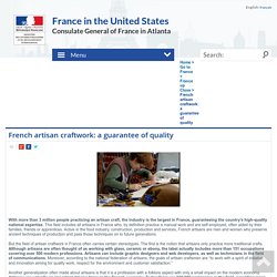 French artisan craftwork: a guarantee of quality - France in the Southeast region